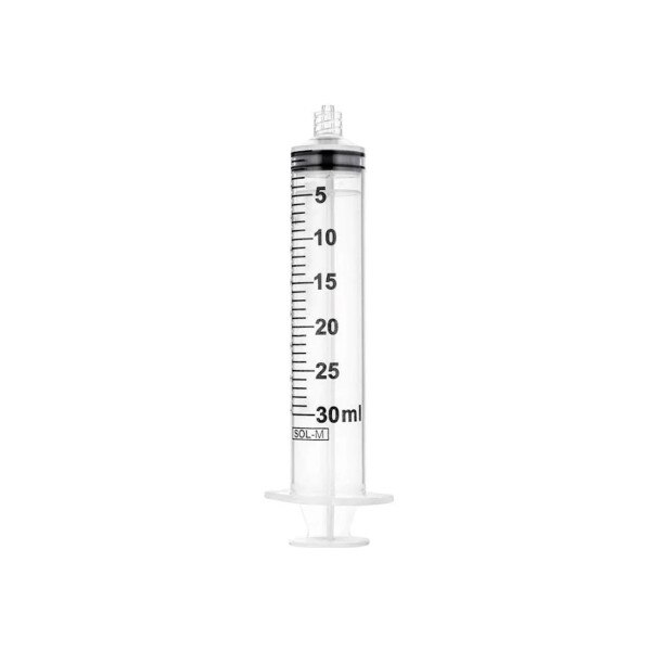 SOL-M 30mL Luer Lock Tip Syringe